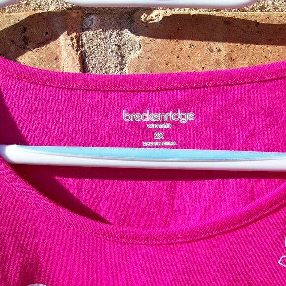 Breckenridge Women's Snowmen Long Sleeve Shirt, Size 2X - Picture 4 of 4